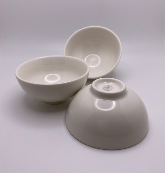 Classic Ivory Porcelain Half Moon Tea Cup 80ml