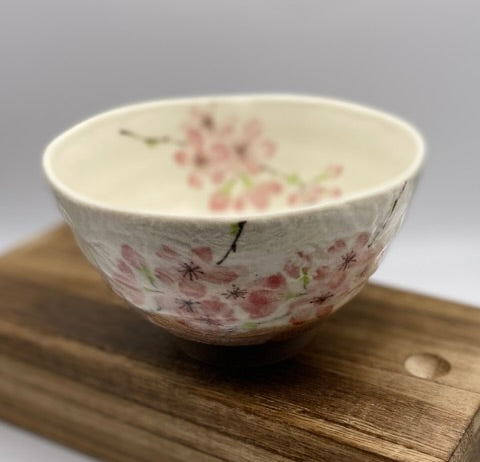 Rikyu Sakura Chawan Matcha Bowl 250ml