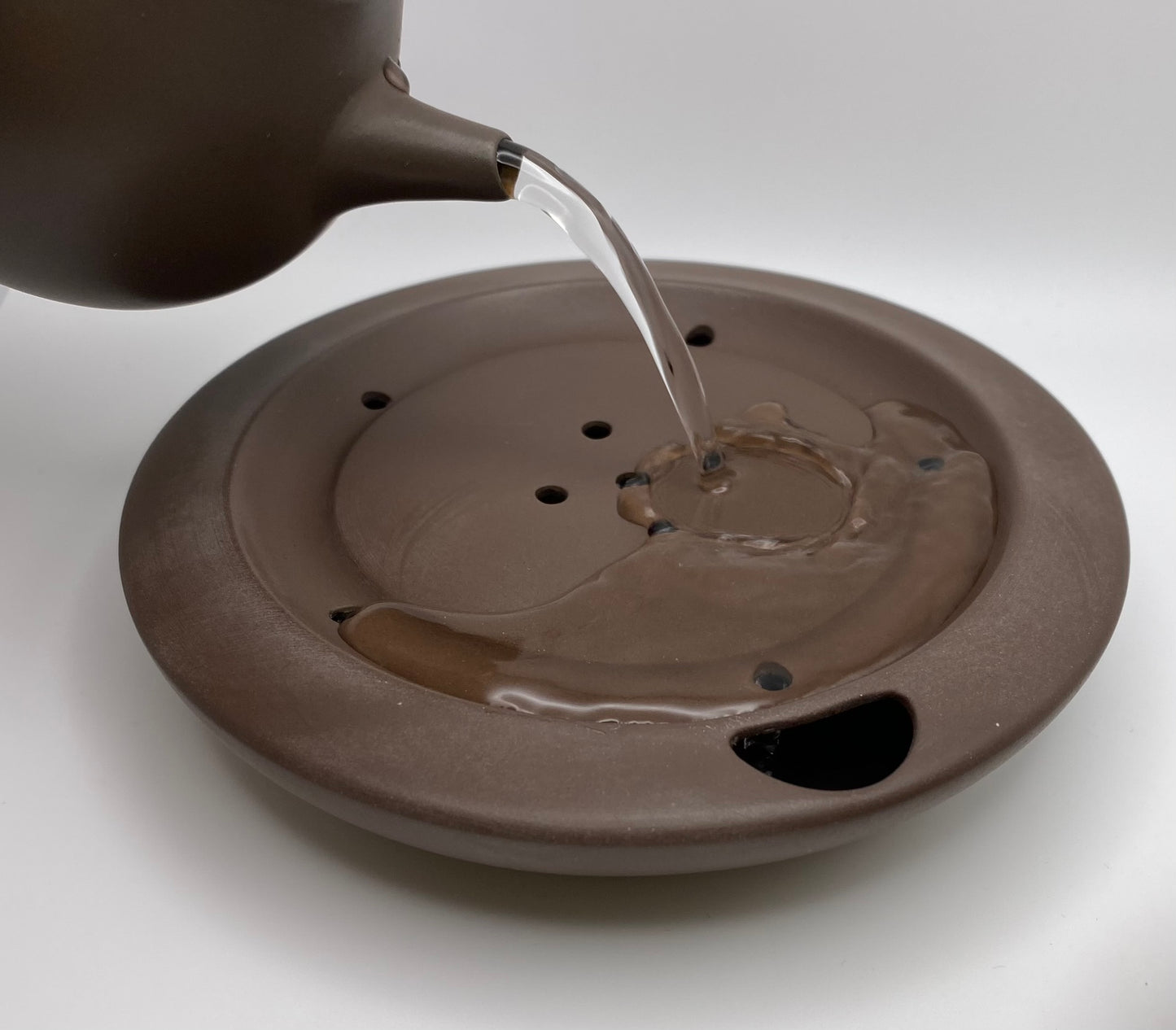 Purple Clay Cha Pan Tea Boat