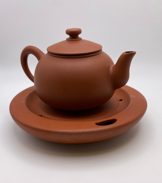 Red Clay Cha Pan Tea Boat