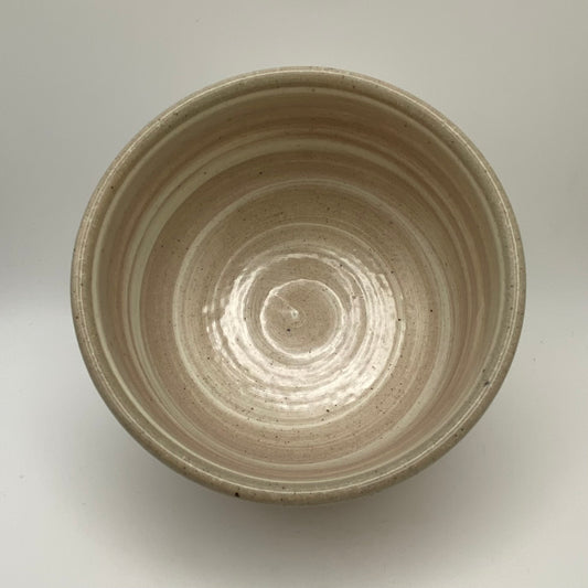 Striped Pink Earth Glaze Handmade Chawan Matcha Bowl
