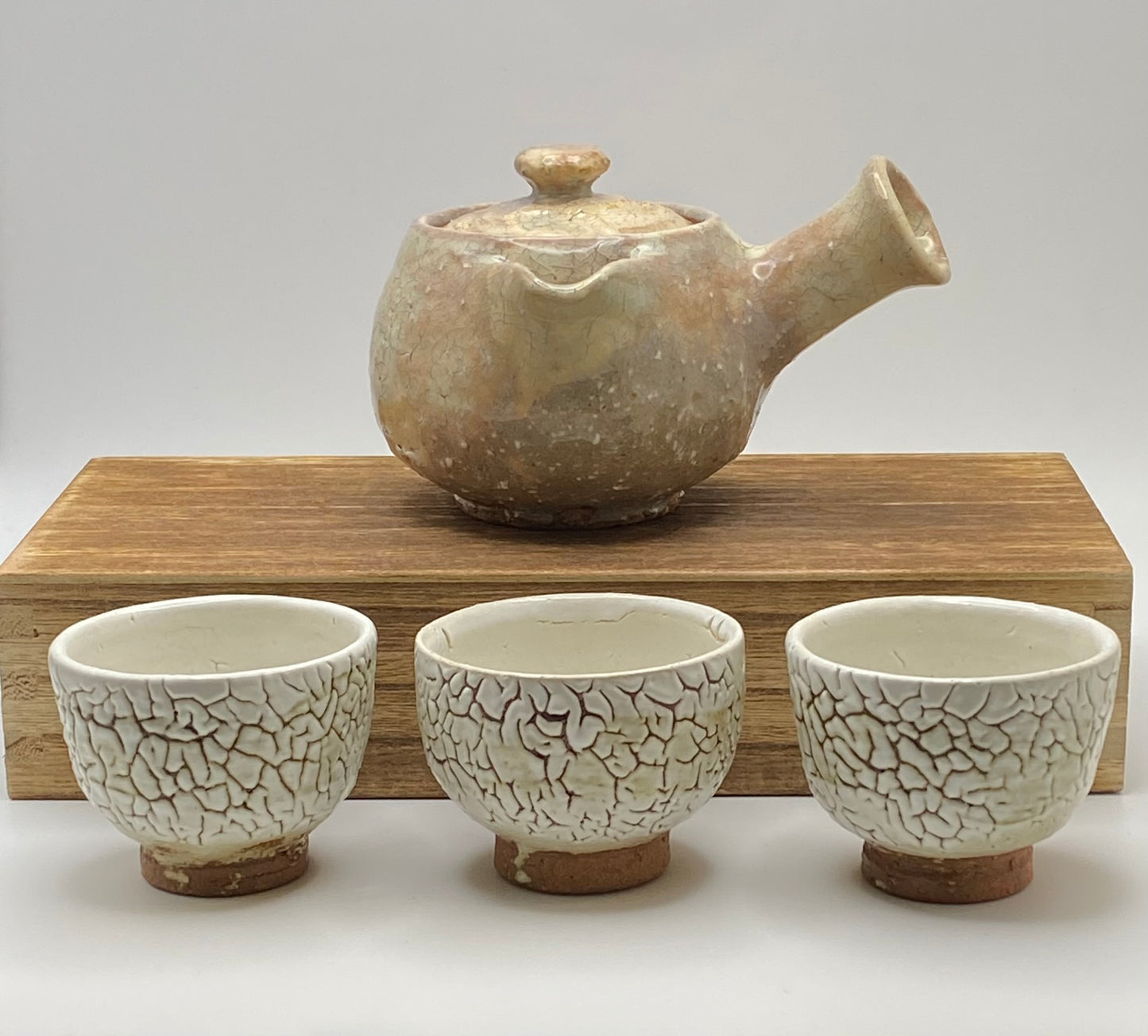 Tsuchinohana Kyusu Hagi Ware by Mukuhara Kashun