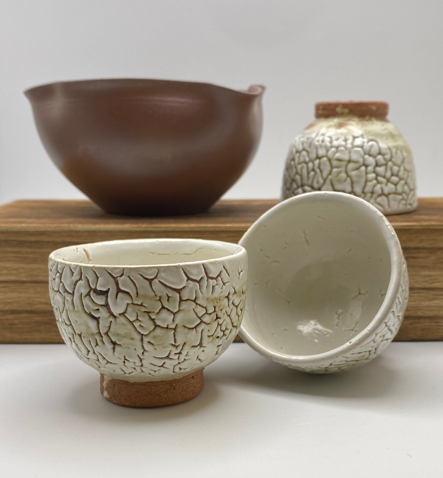 Kairagi White Hagi Wear Cup by Mukuhara Kashun
