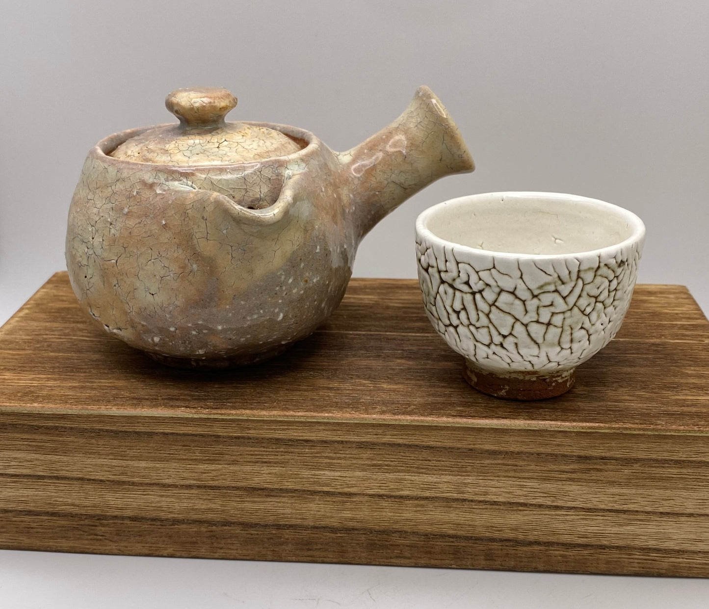 Tsuchinohana Kyusu Hagi Ware by Mukuhara Kashun