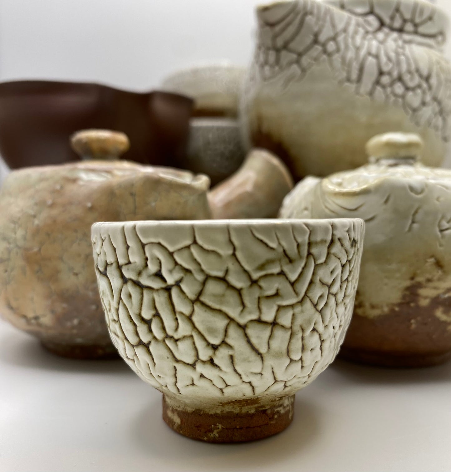 Kairagi White Hagi Wear Cup by Mukuhara Kashun