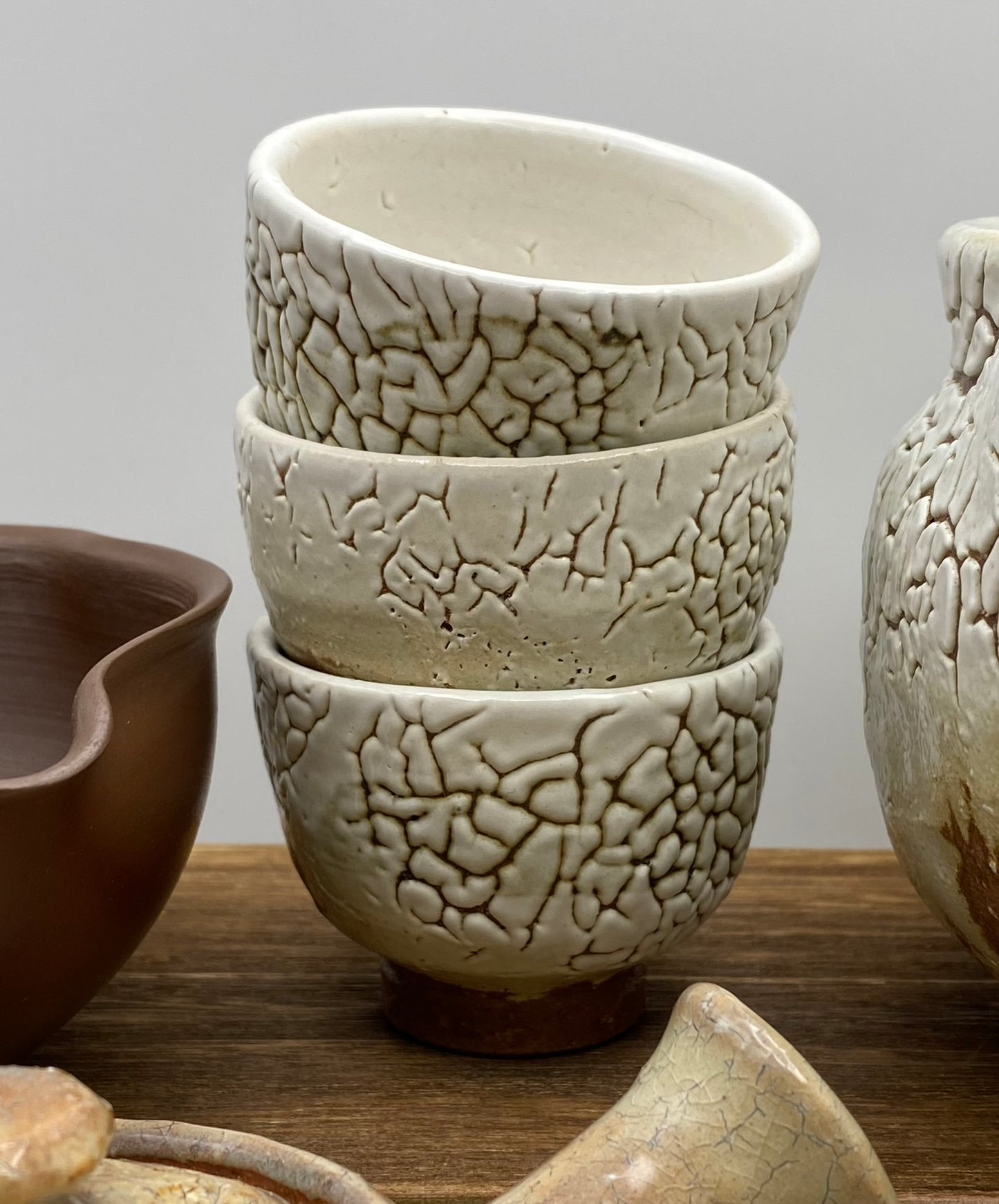Kairagi White Hagi Wear Cup by Mukuhara Kashun