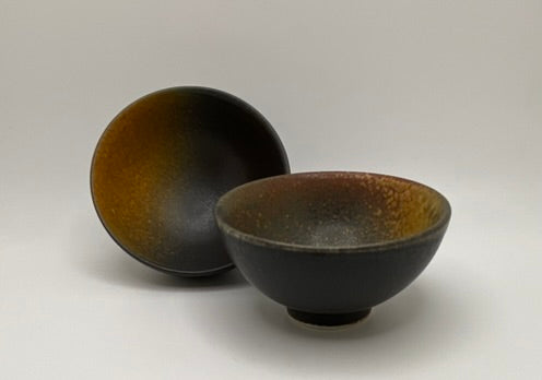 Bai Mu Quan's Handmade Ash Glazed Half-Moon Tea Cup 60ml
