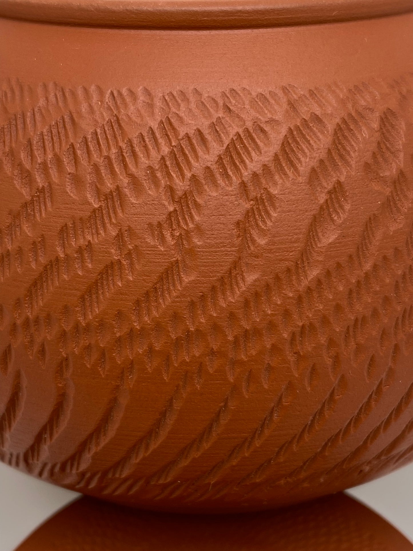 Master Lin's Hand-thrown Knifed Red Clay Jin Zhong Tea Pot 160ml