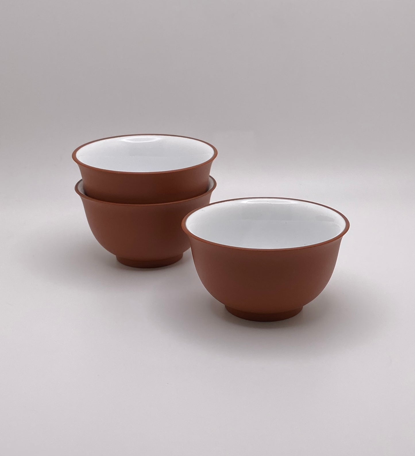 Classic Red Clay White Glaze Tea Cup 60ml