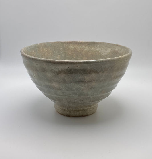 Sparkling Beige Earth Glaze Handmade Tenmoku Chawan Matcha Bowl 