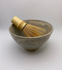 Sparkling Beige Earth Glaze Handmade Tenmoku Chawan Matcha Bowl
