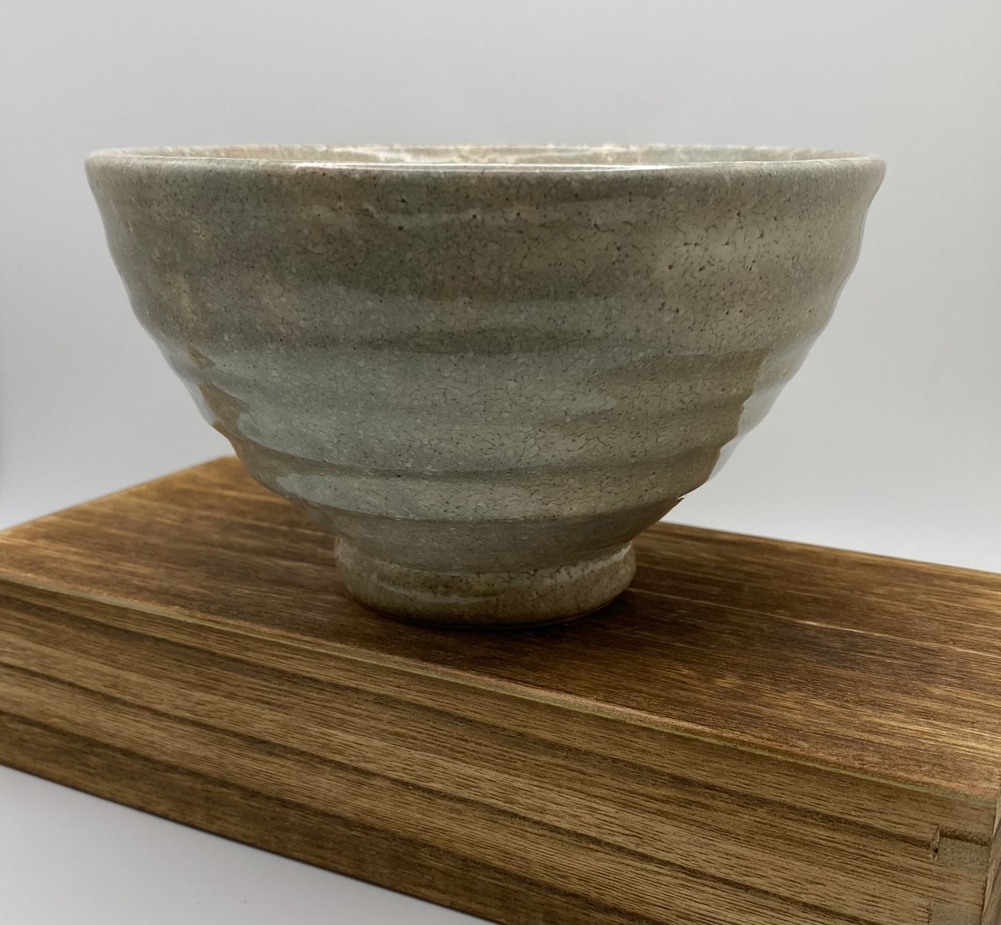 Sparkling Beige Earth Glaze Handmade Tenmoku Chawan Matcha Bowl