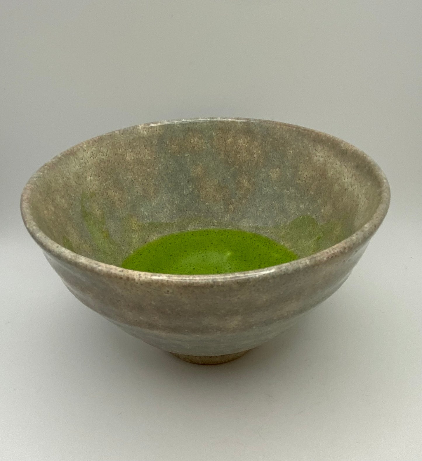 Sparkling Beige Earth Glaze Handmade Tenmoku Chawan Matcha Bowl