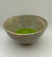 Sparkling Beige Earth Glaze Handmade Tenmoku Chawan Matcha Bowl