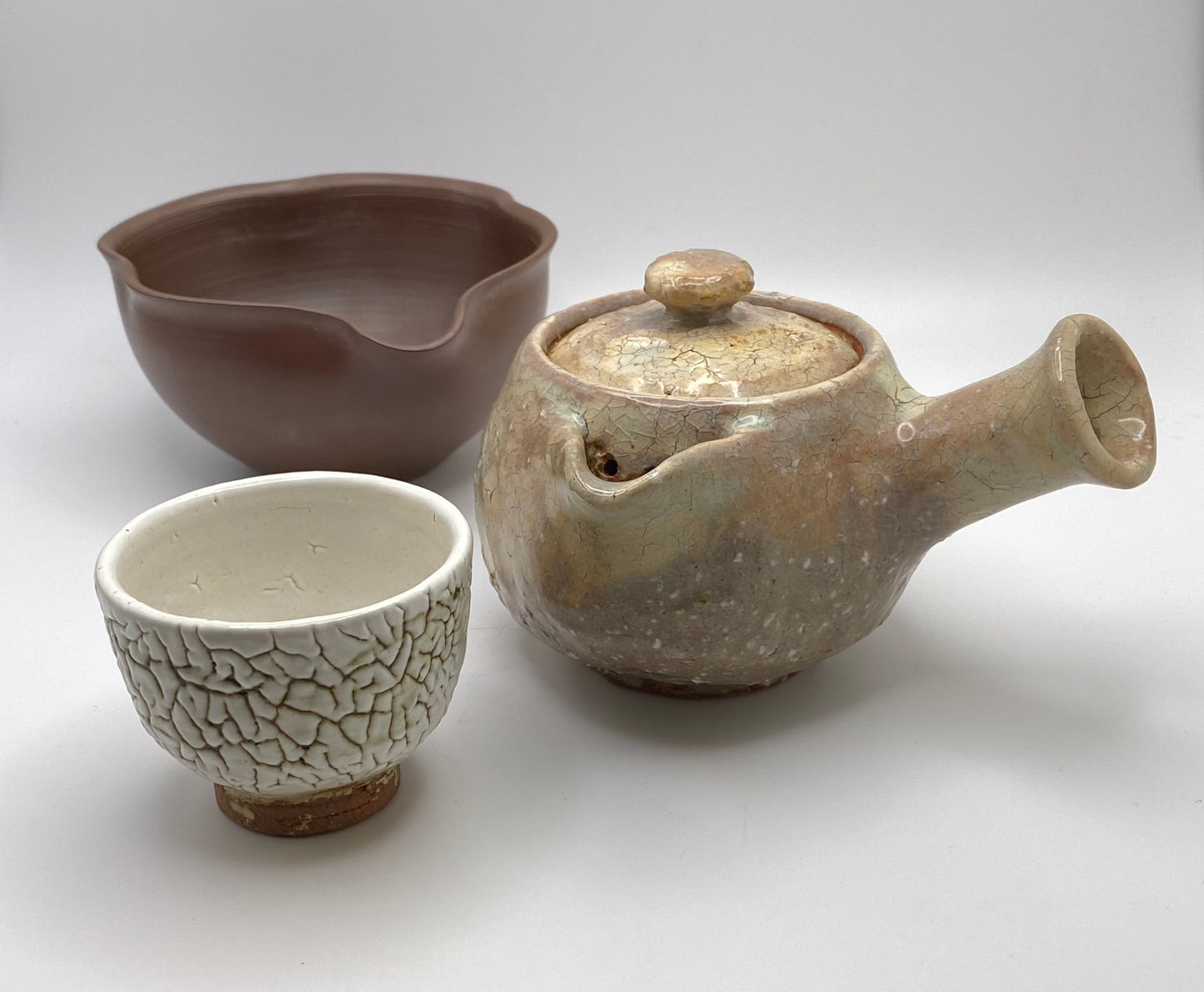 Tsuchinohana Kyusu Hagi Ware by Mukuhara Kashun