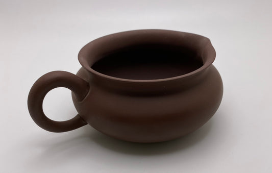 Vintage Low Purple Clay Pitcher (Gong Dao Bei) 140ml 