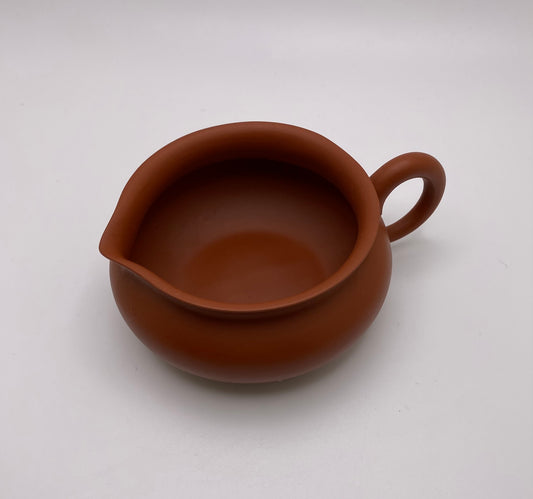 Vintage Low Red Clay Pitcher (Gong Dao Bei) 140ml 