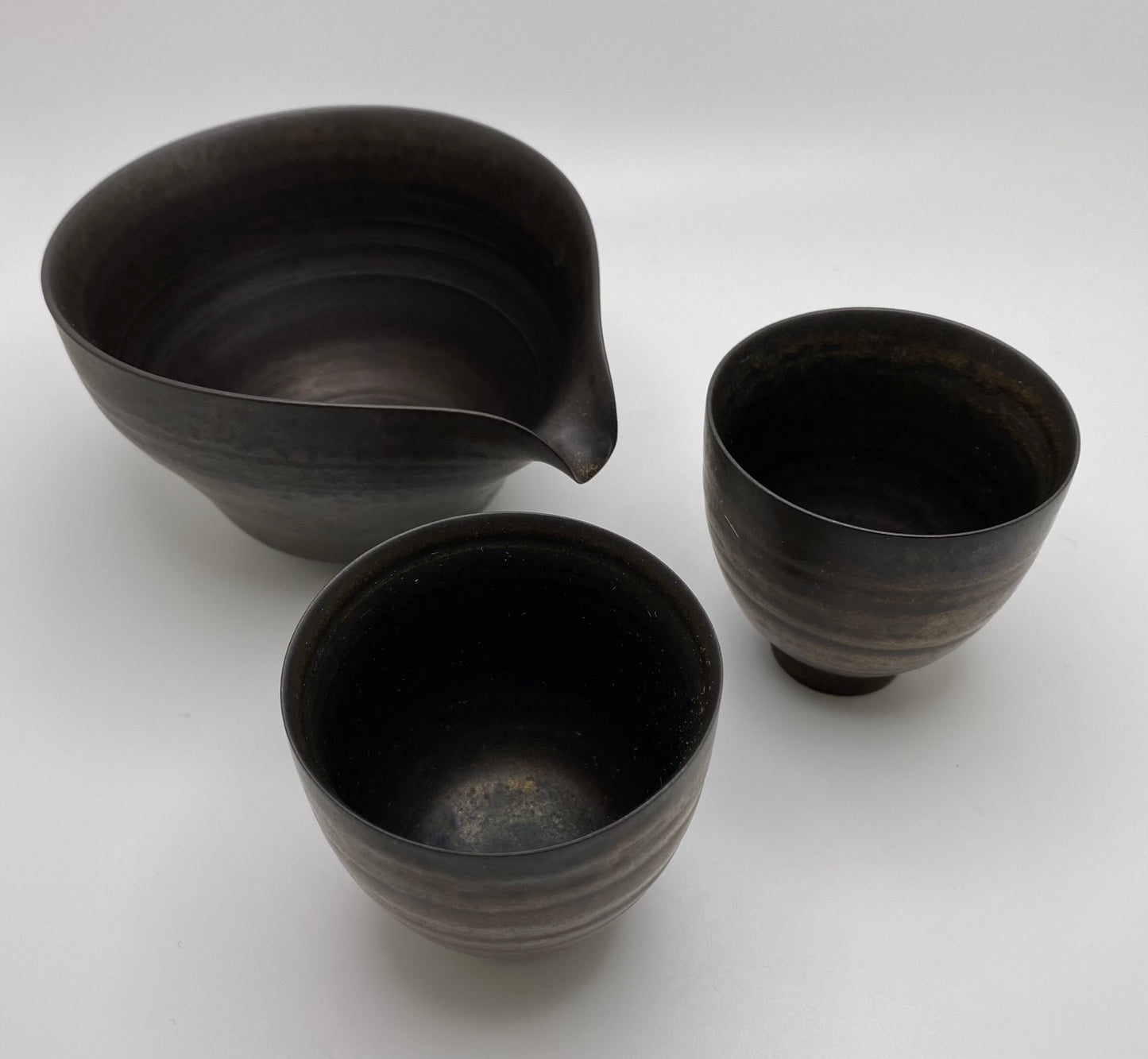 Brushed Bronze Clay Pitcher (Gong Dao Bei)
