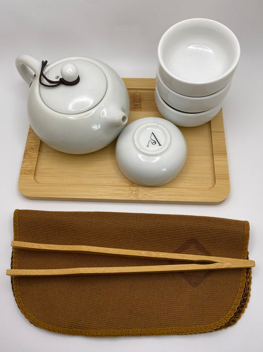 Acala Porcelain Travel Tea Set (9pc) 