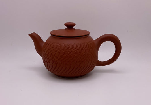 Master Lin's Hand-thrown Knifed Red Clay Jin Zhong Tea Pot 160ml 