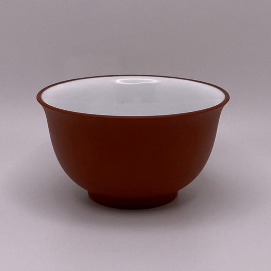 Classic Red Clay White Glaze Tea Cup 60ml 